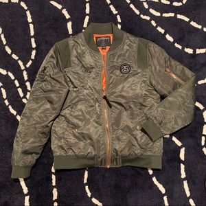 ❌SOLD❌ Stussy silk satin bomber jacket